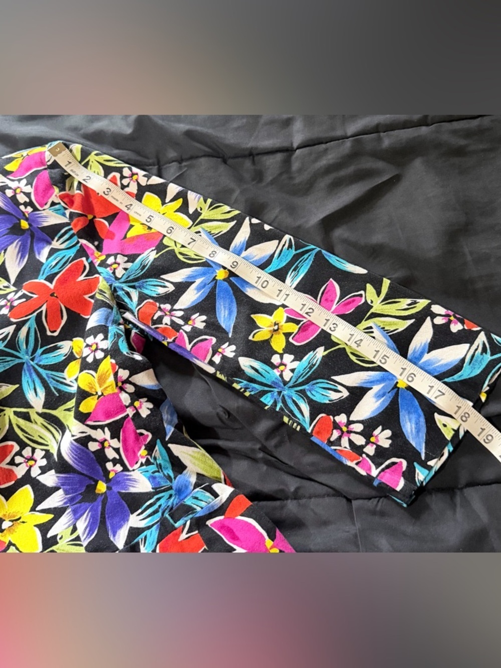 Kim Rogers Black Floral Blazer with Multicolor Blooms - Picture 8 of 8